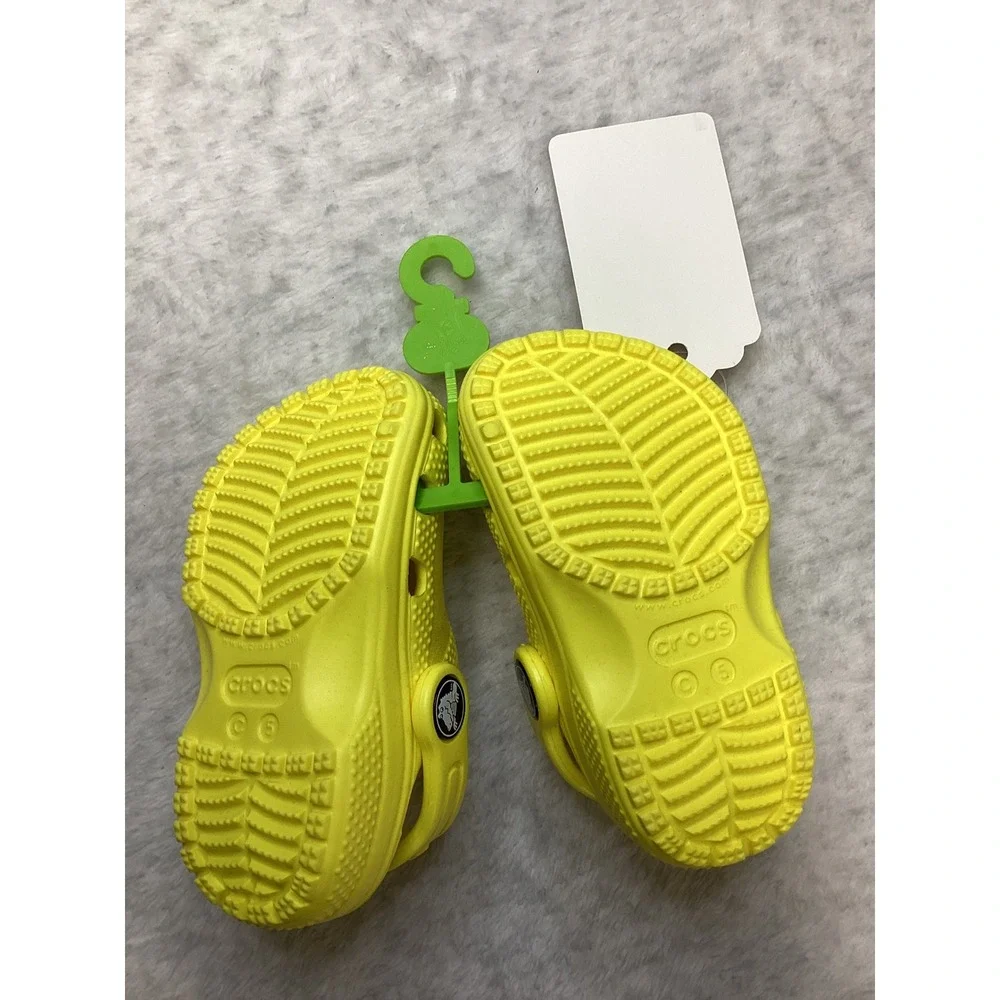 Crocs Classic Cyber Yellow Clog Toddler Size C5 206990-771 NEW